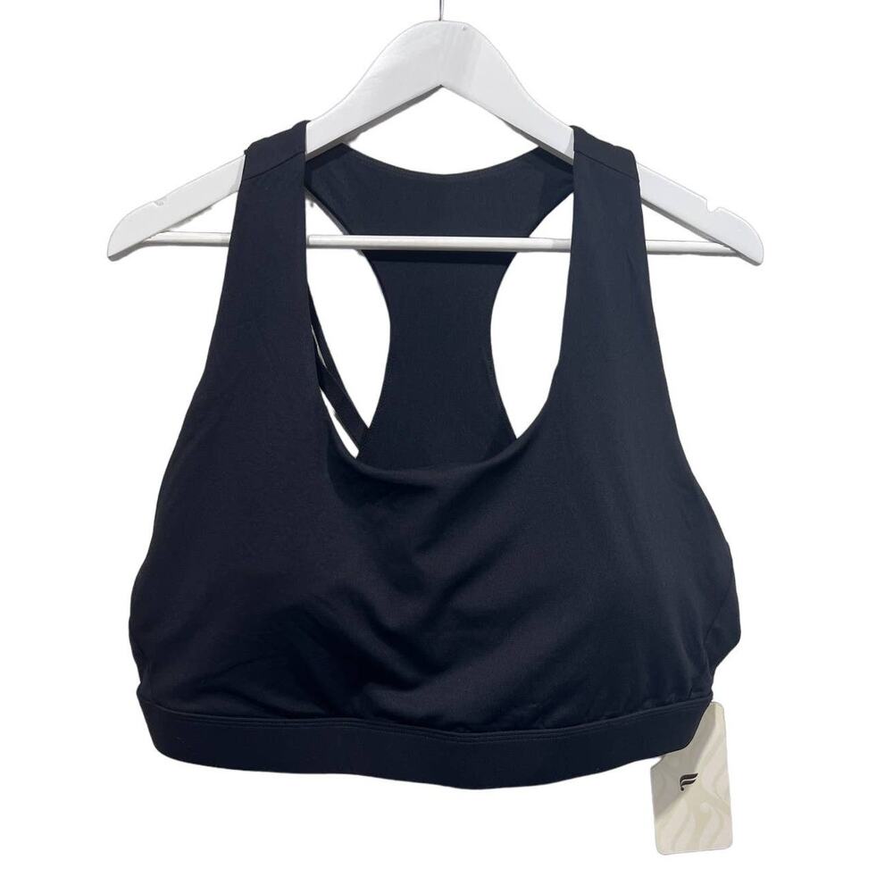 Fabletics Kessler Sports Bra 3X NWT Black Strappy Yoga Medium Impact NEW